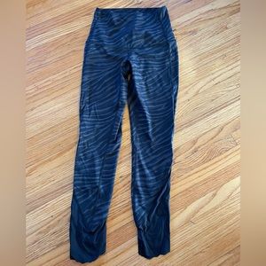 Lululemon cropped zebra print leggings